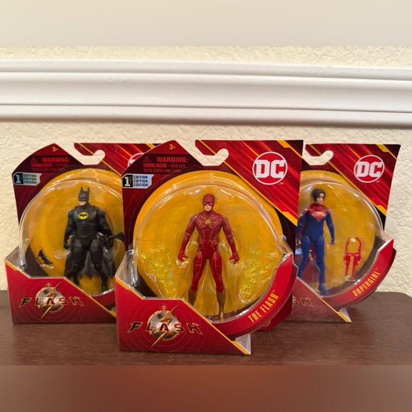 DC Action Figures Batman Dark Flash Flash Supergirl 1st Edition The Flash Movie - Picture 3 of 8